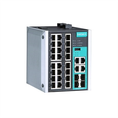 Moxa EDS-528E-4GTXSFP-HV-T Managed Gigabit Ethernet Switch