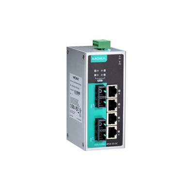 Moxa EDS-P206A-4PoE-SS-SC Unmanaged Poe Ethernet Switch