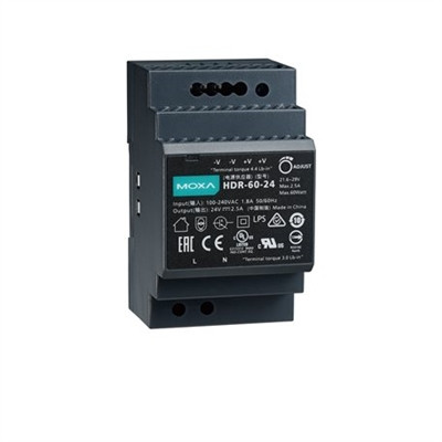 Moxa HDR-60-24 DIN-rail power supply