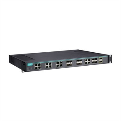 Moxa ICS-G7826A-8GSFP-2XG-HV-HV-T Layer 3 full Gigabit managed Ethernet switch