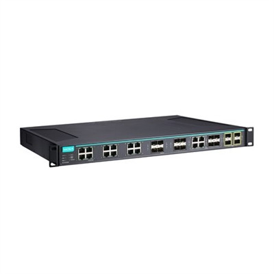 Moxa ICS-G7828A-8GSFP-4XG-HV-HV-T Layer 3 Full Gigabit managed Ethernet switch