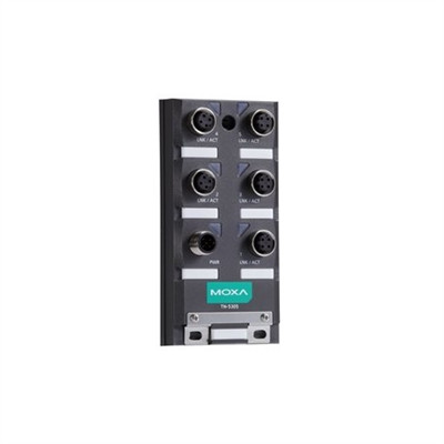 Moxa TN-5305-T Unmanaged IP67-rated Ethernet EN 50155 Switch