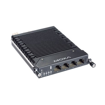 Moxa LM-7000H-4GPoE Giga Ethernet module rackmount switch