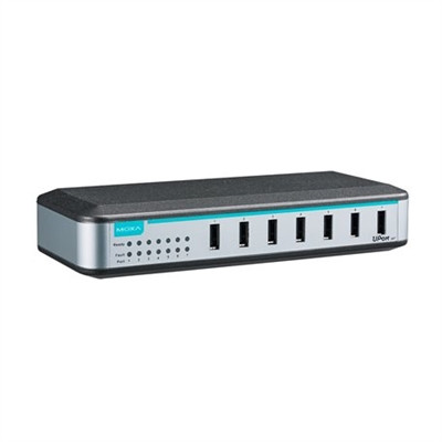 Moxa UPort 207 entry-level USB Hub with adaptor