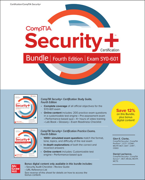 (eBook PDF) CompTIA Security+ Certification Bundle, Fourth Edition (Exam SY0-601)
4th Edition (eBook PDF) CompTIA Security+ Certification Bundle, Fourth Edition (Exam SY0-601)
4th Edition