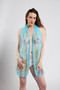 Kayla Ann - Sheer White Lingerie & Blue Scarf - 91 Images