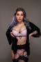 Carla Chick - Pink Lingerie Black Gown - No Scarf - Free