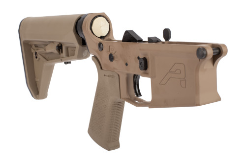 Aero Precision M4E1 Complete AR-15 Lower Receiver - MOE SL Grip & SL Carbine Stock - FDE