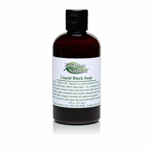 All natural & vegan Liquid Black Soap  formulated to penetrate and cleanse.