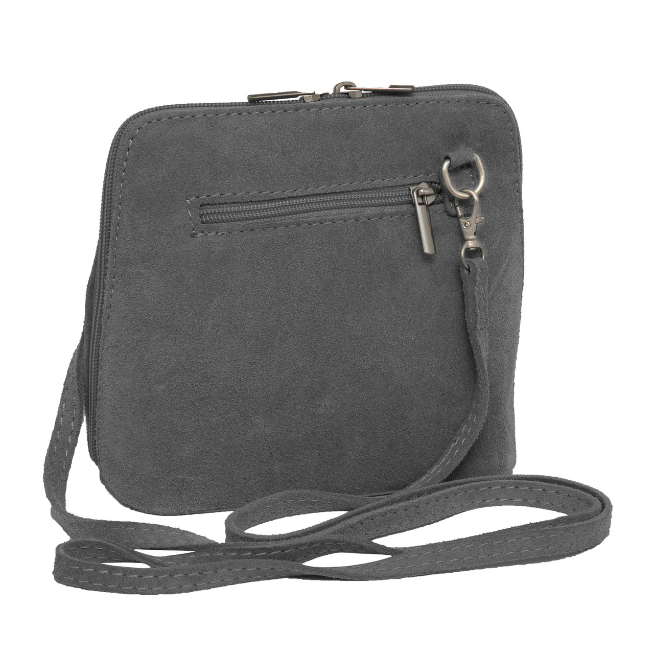 Suede Sholder Bag in Light Grey PB003S City Cows