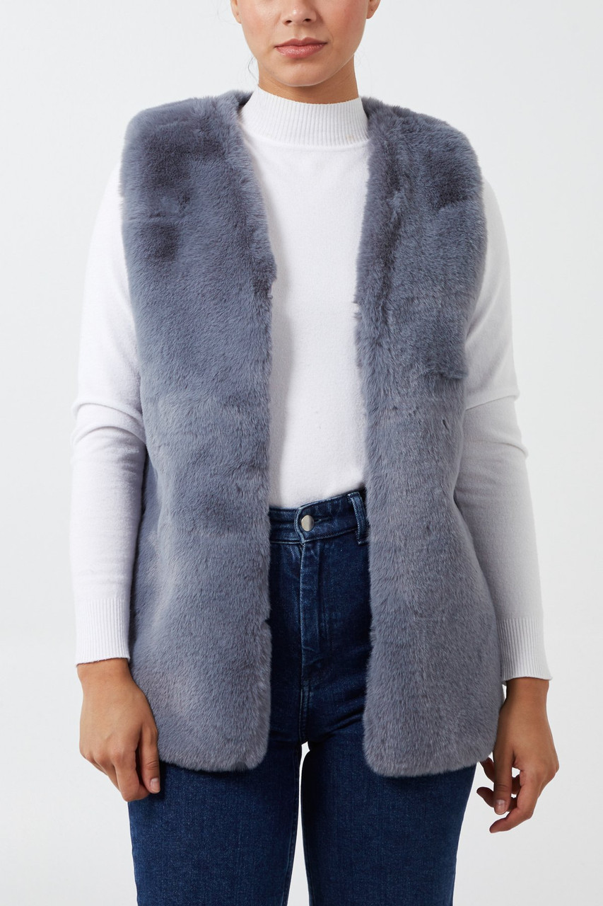 Gilet on sale fake fur