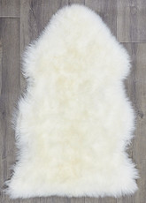 White/Ivory Single Sheepskin Rug