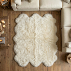 White Sexto Sheepskin Rug (200x150cm) - SWHITE