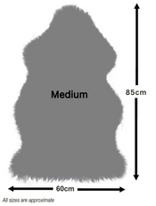 Slate Grey Single Sheepskin Rug - SINGLEGREY