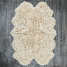 Oyster Quad Sheepskin Rug (195cm x 115cm) - QOYST
