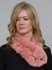 Pink Bellringer Fur Scarf RFS12A-06