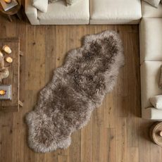 Taupe Double Sheepskin Rug - SDST