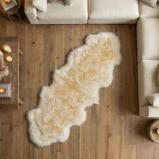 Champagne Double Sheepskin Rug - SDCHAMP