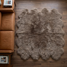 Taupe Octo Sheepskin Rug - OCTOTAUPE