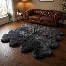 Slate Octo Sheepskin Rug - OCTOSLATE