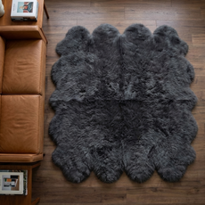 Slate Octo Sheepskin Rug - OCTOSLATE