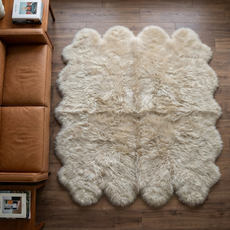 Oyster Octo Sheepskin rug - OCTOOYSTER