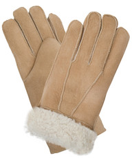 Womens Sheepskin Gloves in Camel