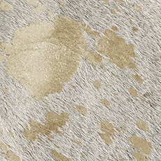 Gold Metallic Cowhide Rug