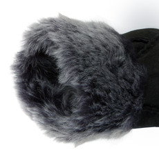 Womens Sheepskin Gloves in Charcoal