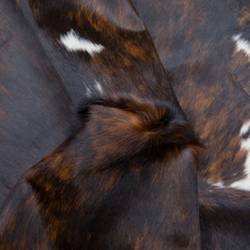 tri colour brindle  cowhide rug