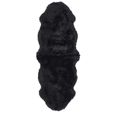 Black Double Sheepskin Rug