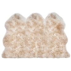 Oyster Triple Sheepskin Rug