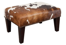 2ft x 1.5ft Cowhide Footstool / Ottoman FST24-010