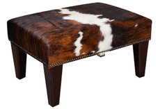 2ft x 1.5ft Cowhide Footstool / Ottoman FST24-012