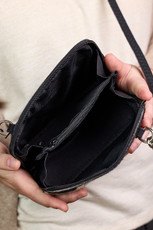 Cowhide Print Crossbody Bag