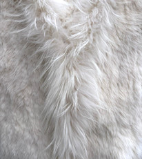 Short White Rabbit and Fox Fur Gilet FF46A-10