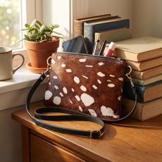 Large Cowhide Shoulder Bag LDRB026-014 (19cm x 23cm)