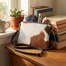 Large Cowhide Shoulder Bag LDRB026-017 (19cm x 23cm)