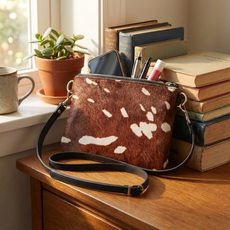 Large Cowhide Shoulder Bag LDRB026-018 (19cm x 23cm)