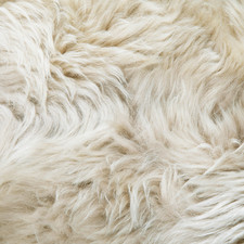 TWO Large Oyster Sheepskin Cushions - DEAL