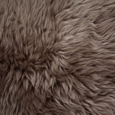 FOUR Small Light Brown Sheepskin Cushions - DEAL