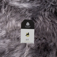  Round Sheepskin Chair Pad - Mid Grey