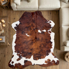 Cowhide Rug FEB26-146 (200cm x 190cm)