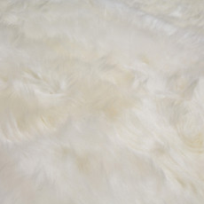 Square Sheepskin Chair Pad - White/Ivory