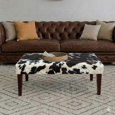 3ft x 2ft Cowhide Footstool / Ottoman FST26-002