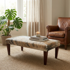 4ft x 2ft Cowhide Footstool / Ottoman FST26-009