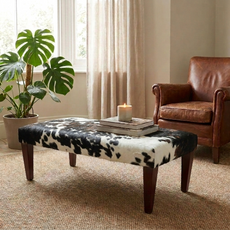 4ft x 2ft Cowhide Footstool / Ottoman FST26-014