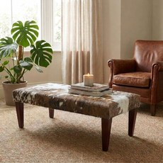 4ft x 2ft Cowhide Footstool / Ottoman FST26-017
