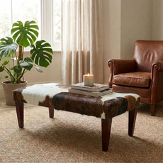4ft x 2ft Cowhide Footstool / Ottoman FST26-018