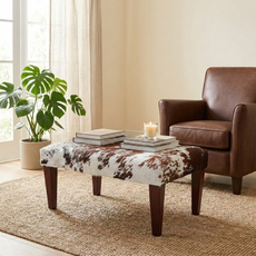  3ft x 2ft Cowhide Footstool / Ottoman FST26-021